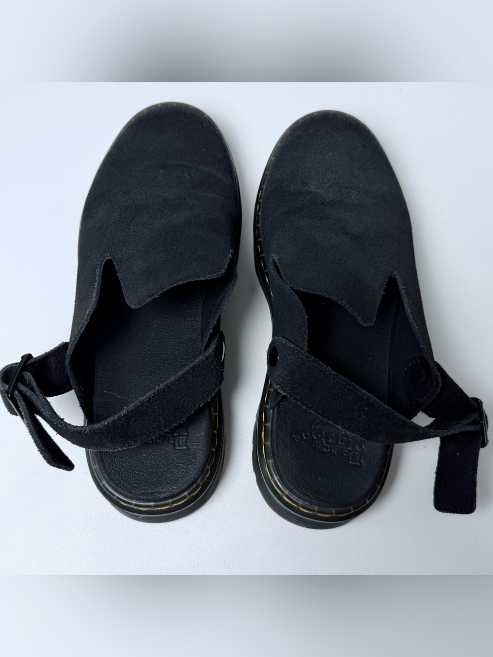 Dr. Martens Carlson Slingback Mules Leather Black Size 7 US M Size 8 US L - Picture 4 of 10